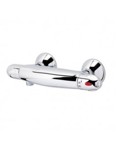 Grifo bañera-ducha termostático con inversor y un acabado en color cromo  T-500 Roca